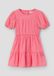 s.Oliver Jurk pink katoen lange mouw ronde hals kuithoogte kinderen 128