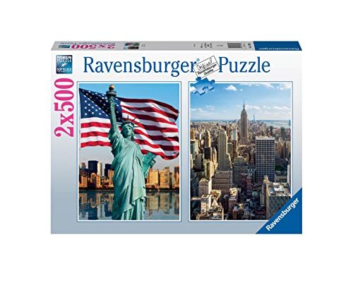 Ravensburger - Puzzel New York, 2 x 500 stukjes, puzzel voor volwassenen