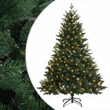 vidaXL Kunstmatige Hinged Kerstboom 180 cm 300 LED's Warmwit