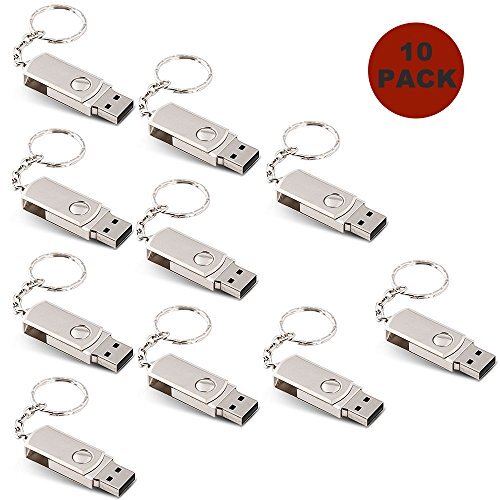 A-Plus Een Plus+ 10 Pack Swivel Flash Drive Memory Stick Metaal Goed voor Bedrijven