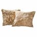 LOBERON Kussenhoes set van 2 Doranza goud/bruin