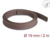 Delock Gevlochten slang rodent resistant stretchable 2 m x 19 mm brown