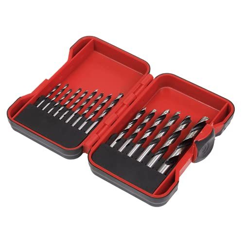 Sealey AK3715W Brad Point Drill Bit Set - 15 Piece