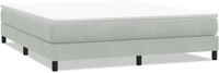 vidaXL Boxspringbed zonder matras, lichtgrijs, 180x220 cm, fluweel
