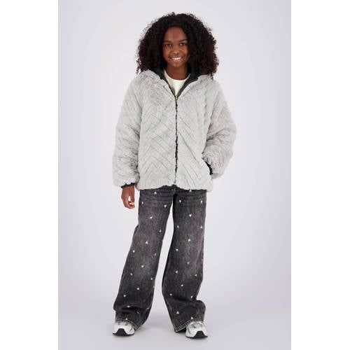Vingino faux fur winterjas - grijs