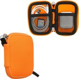 kwmobile Neopreen Hoesje voor Draadloze Oordopjes - Neon Oranje
