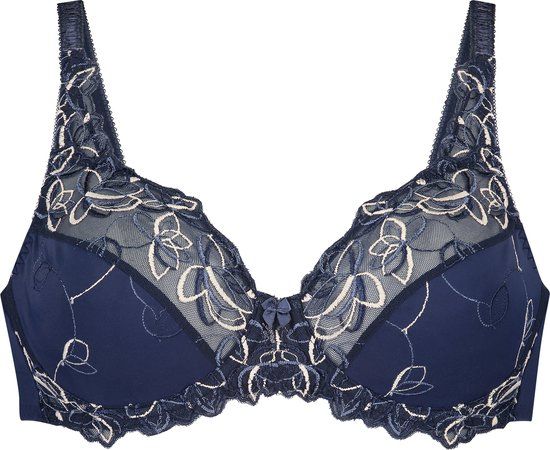 Hunkemöller Diva - Blauw - F75 - Dames Lingerie Niet-voorgevormde beugel bh