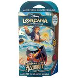 Ravensburger Disney Lorcana TCG: Mare di Azzurrite, Starter Deck Amber & Robijn 60 kaarten, verzamelkaarten, spel voor volwassenen en kinderen, Italiaanse editie