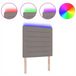 vidaXL LED Hoofdbord Taupe Stof
