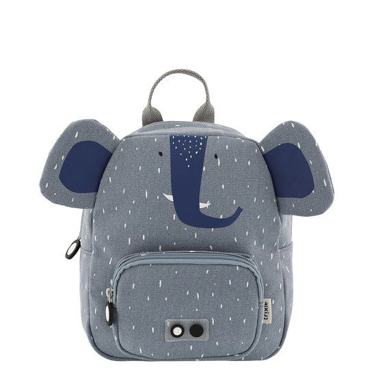 Trixie Rugzak Mr. Elephant S - Blauw - 5L - Canvas - Unisex