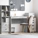 Maison Exclusive - Bureau, aspect béton, gris, 90 x 40 x 76 cm
