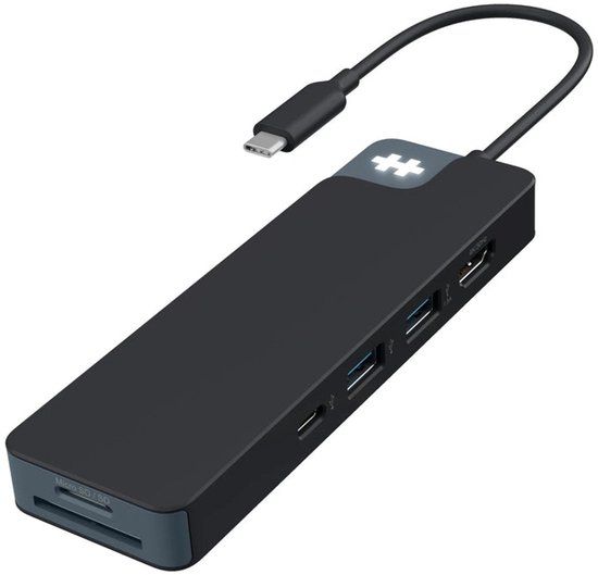 Hyper HD4102BKGL interface hub USB 3.2 Gen 1 (3.1 Gen 1) Type-C 5000 Mbit/s Zwart