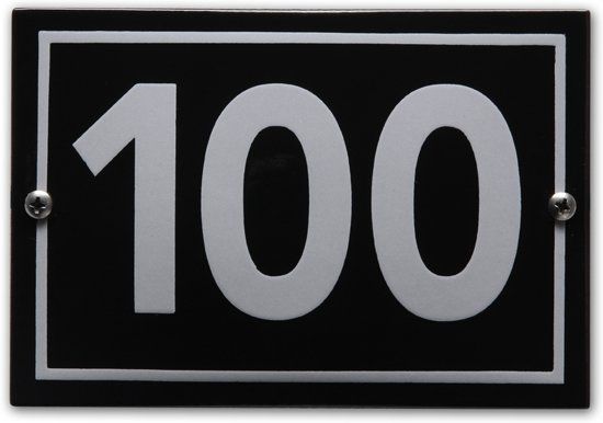 EmailleDesign® Huisnummer model Phil nr. 100 - 8719322092991