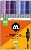 Molotow ONE4ALL MARKERSET TWIN 1,5+4MM VIOLET 6X