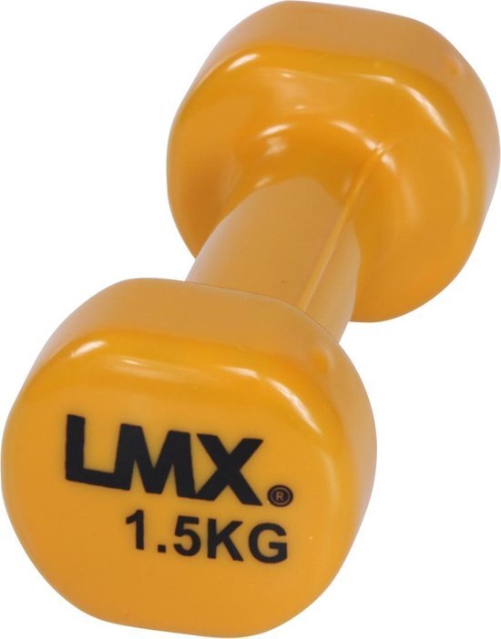 Lifemaxx LMX Dumbbells - 2 x 1,5 kg - Vinyl - Oranje