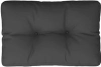 vidaXL Palletkussen 50x40x12 cm stof zwart