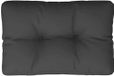 vidaXL Palletkussen 50x40x12 cm stof zwart