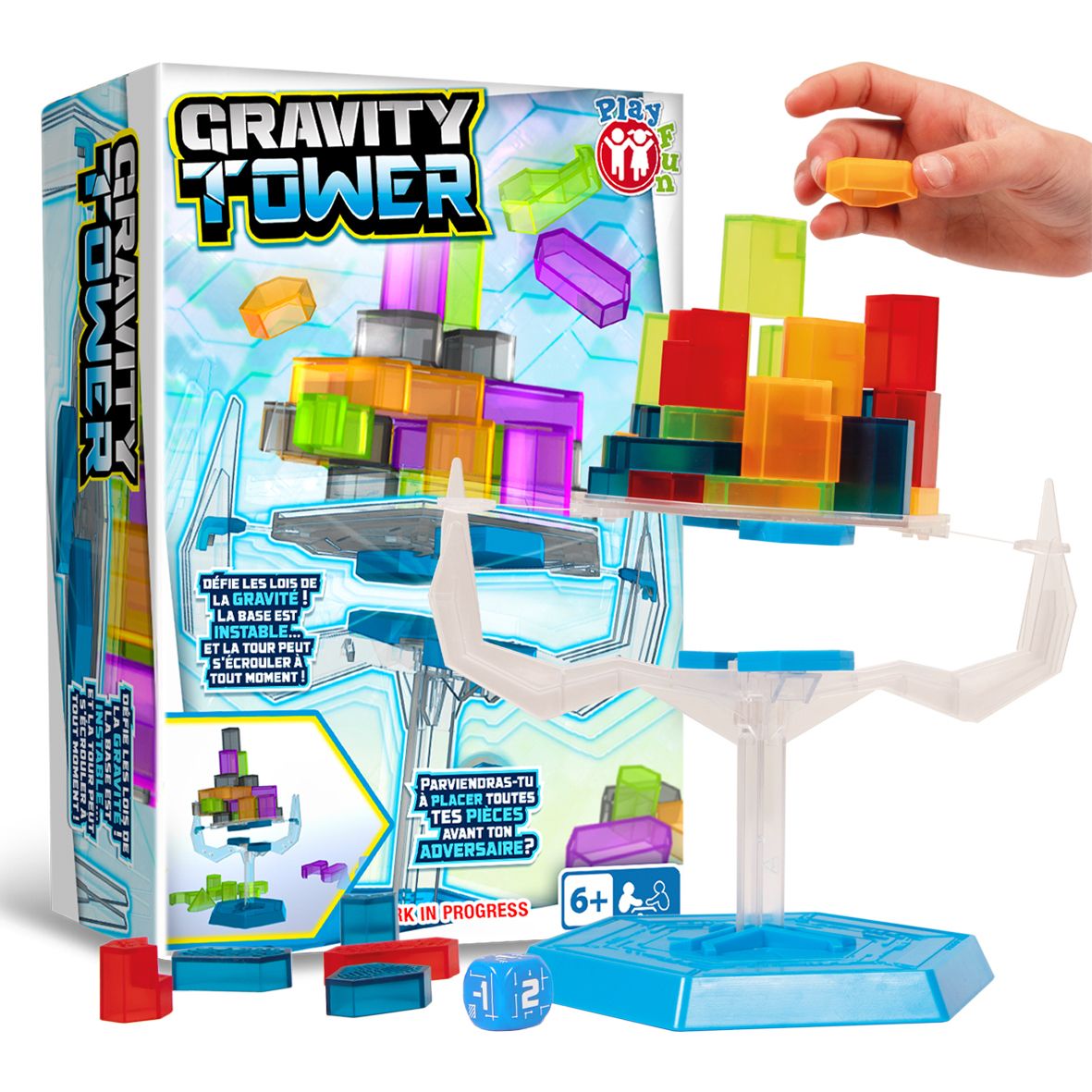 IMC Toys Gravity Tower Evenwichtsspel - Behendigheidsspel voor Kinderen - Multicolour