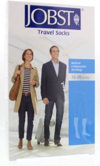 Jobst Travel Socks Zwart Maat 3 (41-42) - 1 Paar