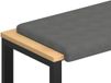 vidaXL - Coussin de banquette - Microfibre - Gris foncé