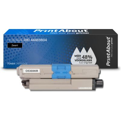 PrintAbout Compatible Toner for OKI 44469804 - Black - 5,500 Pages
