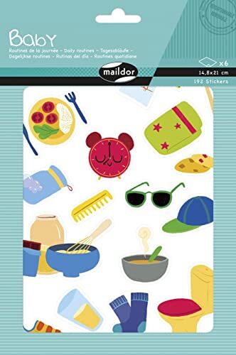 Clairefontaine Maildor AE229C - Baby, Routines de la journée, Sach 4 pl 14,8x21cm