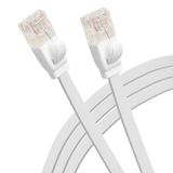Maplin Ethernet-kabel, 5 m, wit, platte CAT6 Gigabit UTP LAN-netwerkkabel, RJ45, hoge snelheid, 10 Gbps, compatibel met laptop, pc, CCTV, PS4/5, Xbox, Switch, modem, router, smart-tv, Sky Box