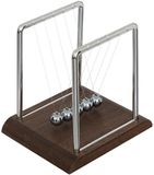 Atmosphera Newton pendel cradle - met 5 ballen - 17 x 15 x 18 cm - Slinger/balanceerballen voor op kantoor/bureau