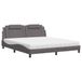 Maison Exclusive - Lit « Viana » avec matelas, gris, 180 x 200 cm, simili cuir