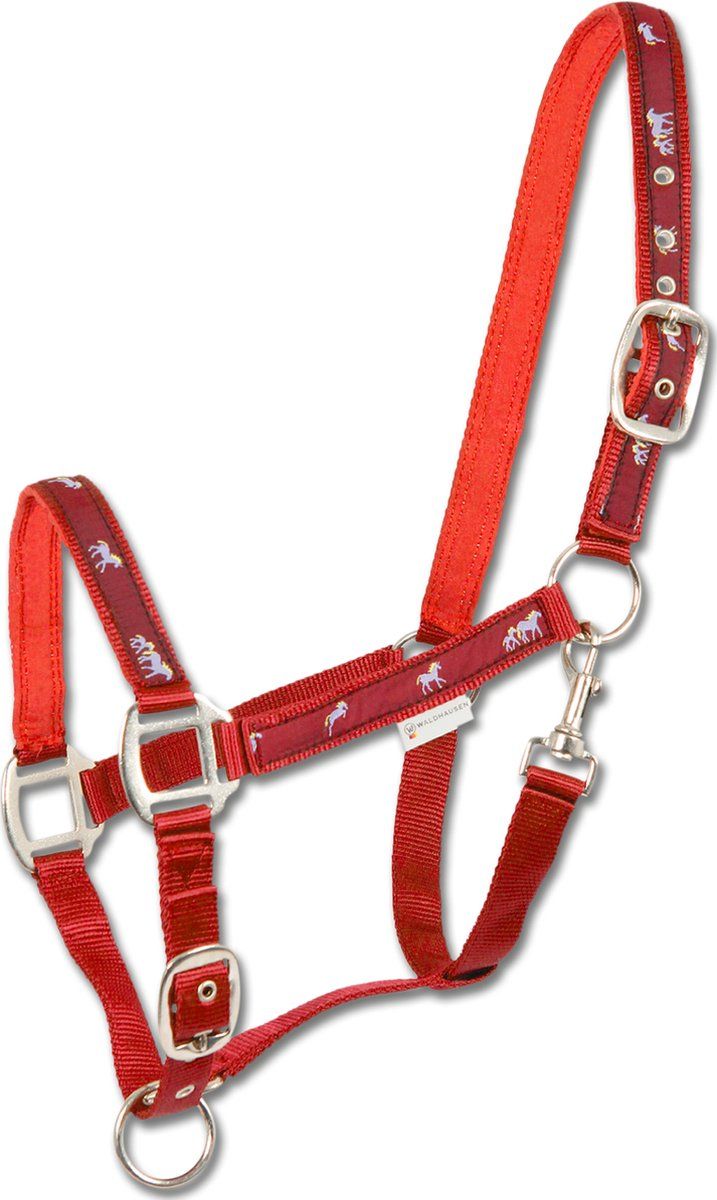 Waldhausen Halster Paard Motief rood