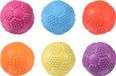 Flamingo Hondenspeelgoed voetbal rubber - Multi - 7 cm