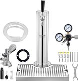 Vevor Kegerator Tower Kit, Single Tap Beer Conversion Kit, Roestvrijstalen Vat Biertorendispenser