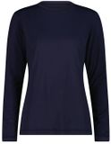 CMP Dames-T-shirt met lange mouwen Carla XXS Zwartblauw Polyester Herfst/Winter 2026