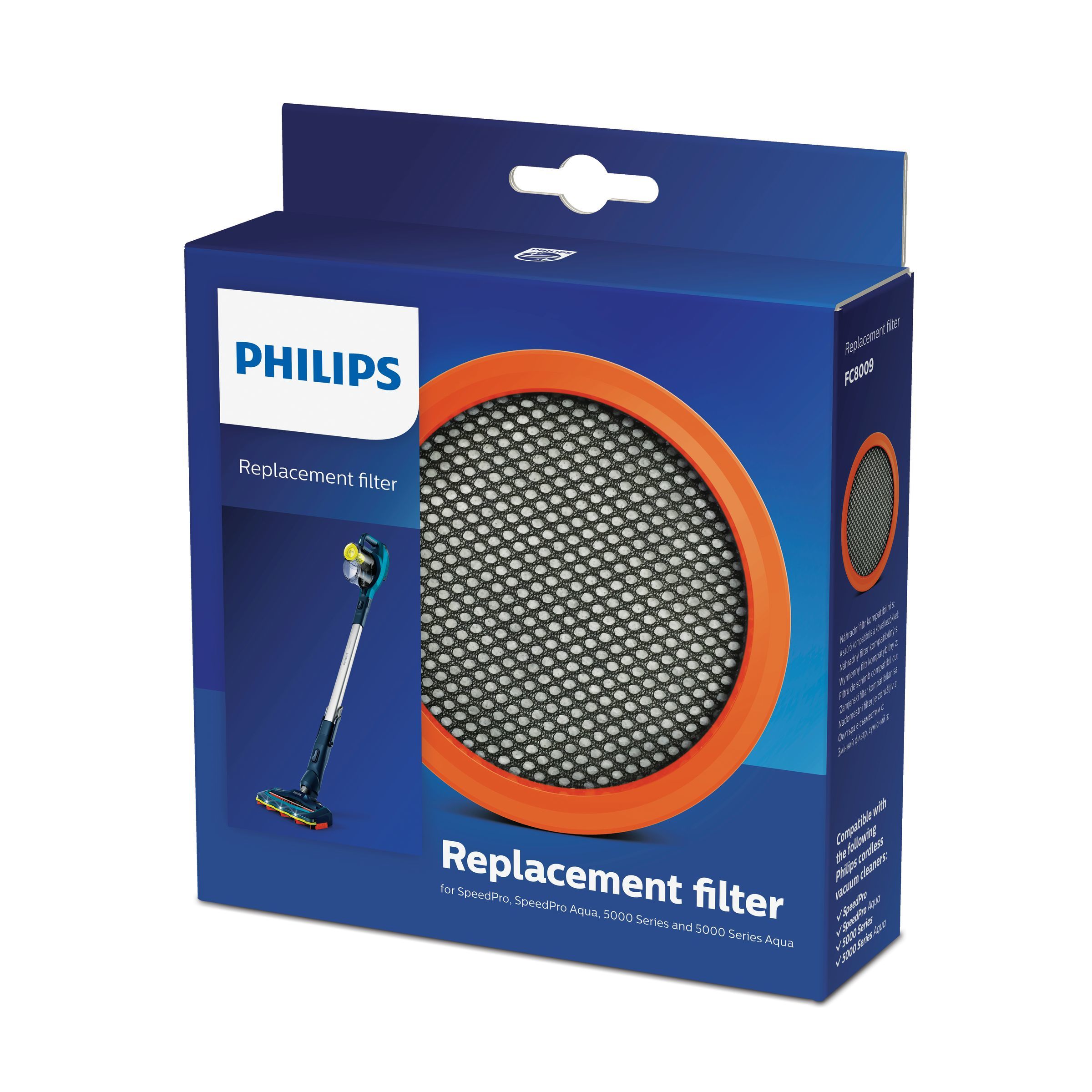 Philips FC8009/01 - Wasbaar motorfilter voor SpeedPro / SpeedPro Aqua - Zwart