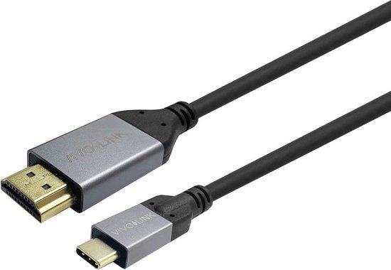 VivoLink PROUSBCHDMIMM2 tussenstuk voor kabels USB C HDMI Zwart