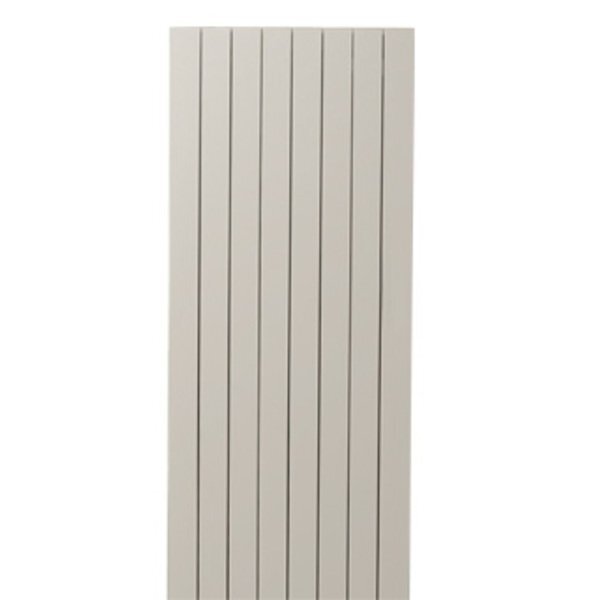 Vasco Zaros V75 designradiator aluminium verticaal 2200x525mm 2027W aansluiting 0066 wit structuur 112470525220000660600-0000