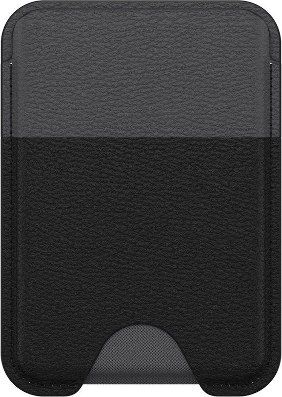 OtterBox Symmetry Cactus Leather Wallet voor MagSafe voor iPhone 15 Pro, Noir Ash