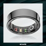NOLATR LUX Smart Ring - Stappenteller - Slaaptracker - Zwart - Maat 8