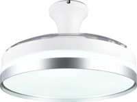 RL LIVE YOUR LIGHT REALITY LINDBERG - Plafondventilator - Wit met Titanium - 100 cm