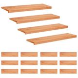 vidaXL - Trapmatten - 16 st - Lak - 90 x 30 x 2 cm - Massief beukenhout