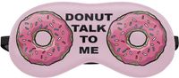 Slaapmasker Shenzhen Haorui Industrial Technology Co., Ltd. Slaapmasker Reis Ontspanning Oogmasker Bed Emoji Dutje Blinddoek Zijn Roze Donuts [042]