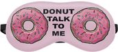 Slaapmasker Shenzhen Haorui Industrial Technology Co., Ltd. Slaapmasker Reis Ontspanning Oogmasker Bed Emoji Dutje Blinddoek Zijn Roze Donuts [042]