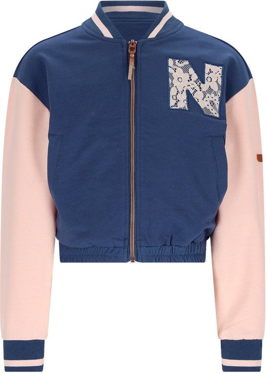 NONO Meisjes vest blauw - Maat 134/140