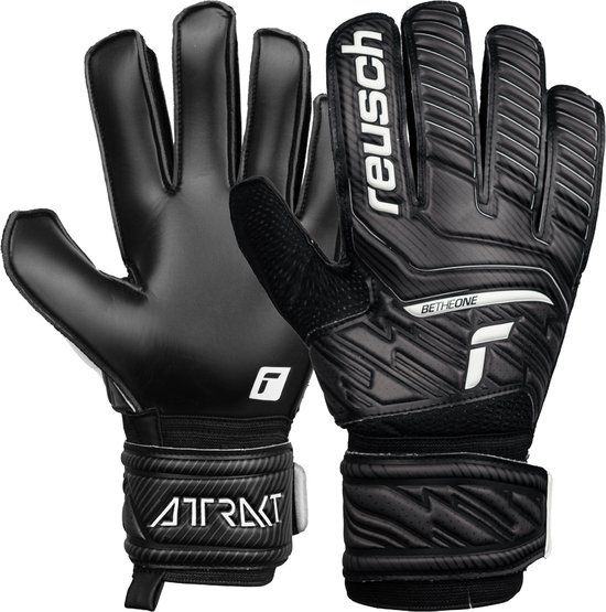 Reusch Attrakt Solid - Keepershandschoenen - Maat 8 - Zwart/Wit - Volwassenen