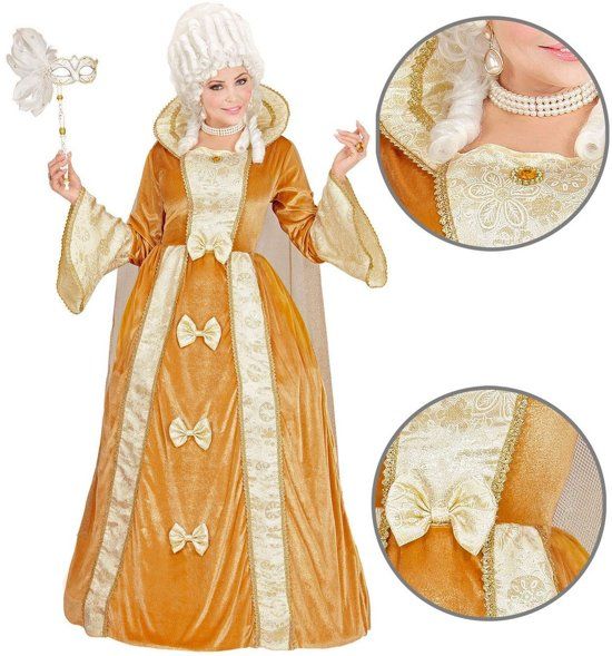 Widmann Venetiaanse Edelvrouw Federica Kostuum Large Carnaval kostuum Verkleedkleding
