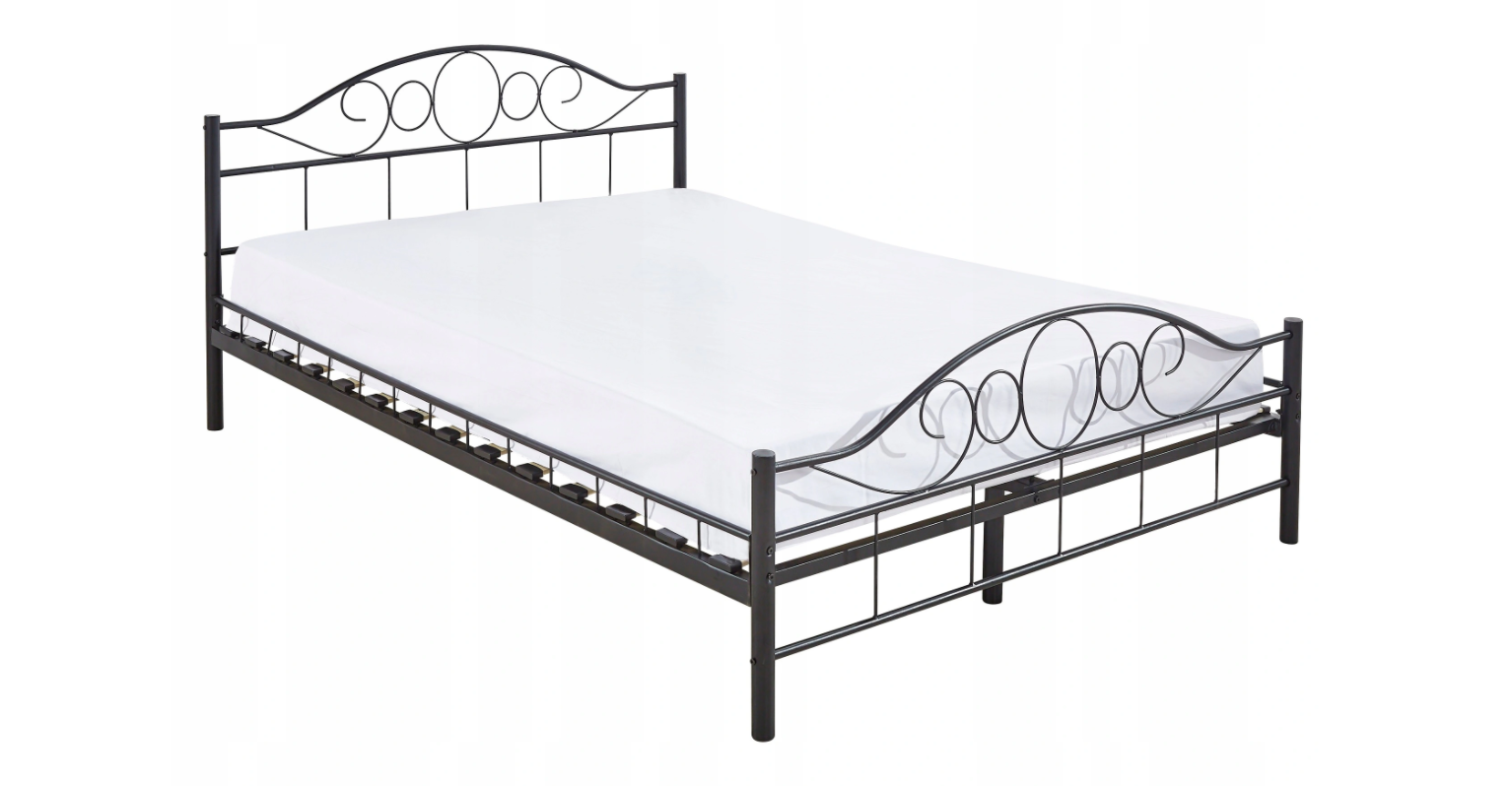 Viking Choice Metalen bedframe met lattenbodem- 180x200 - zwart