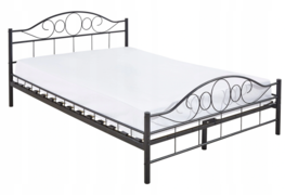 Viking Choice Metalen bedframe met lattenbodem- 180x200 - zwart