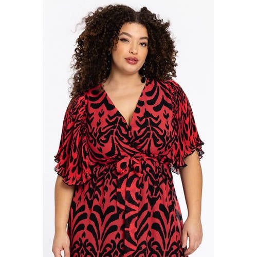 YOEK maxi jurk rood