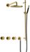 Hotbath Cobber - CW7067 - Inbouw Regendoucheset - Geborsteld Messing PVD