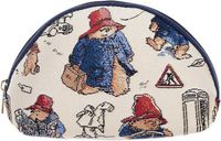Signare Make-up tas - luxe gobelinstof - Paddington Bear - Beertje Paddington